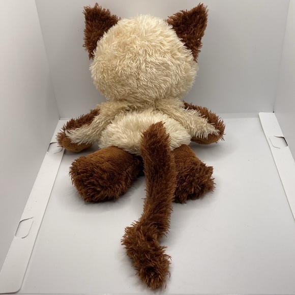 Ganz Siamese Cat Big Pop Eyes H6774 Brown Cream Plush Stuffed Animal Toy 11 inch - Picture 4 of 10